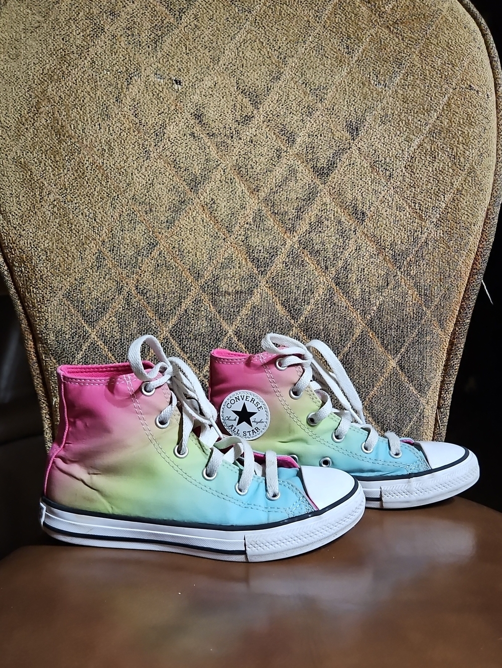 Converse Chuck Taylor All Star Hi Bright Ombre Lace Up High Top Sneakers Shoes